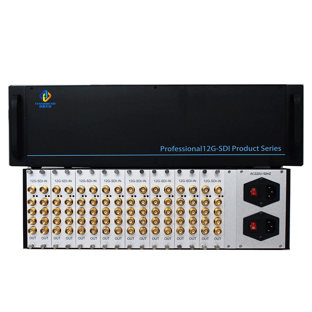 8组1分4出12G-SDI分配器