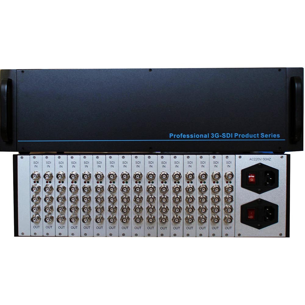 16进32出SDI分配器选配断电直通功能