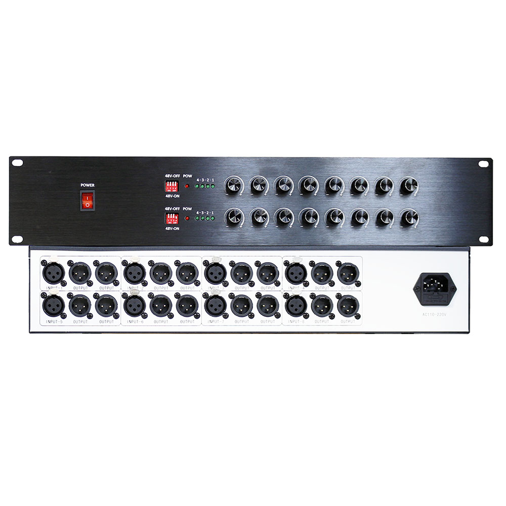 8进16出音频分配器带调节