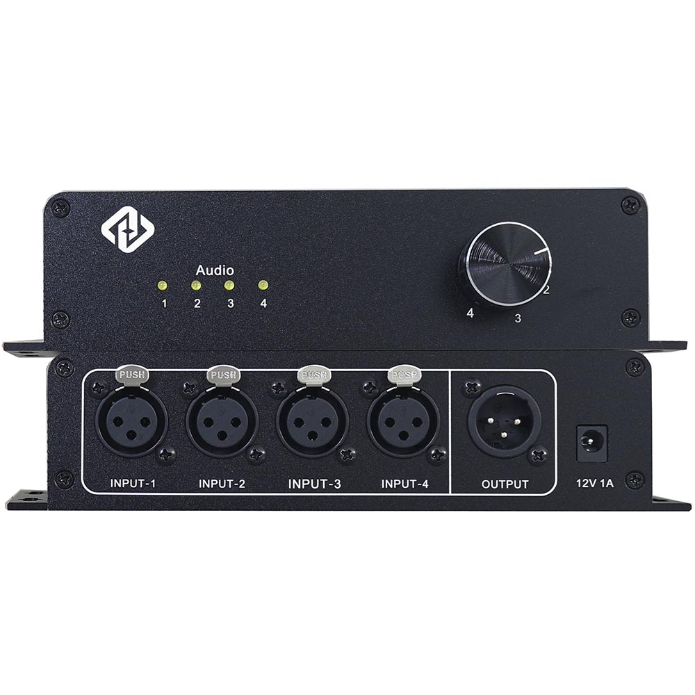 4进1出卡农音频切换器